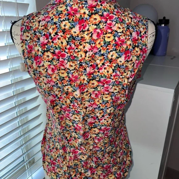Vintage Express Multicolor Floral Top - Picture 4 of 5